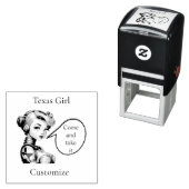 Tampon Auto-encreur Texas Girl Thunder_Cove (En situation)