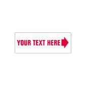 Tampon Auto-encreur Texte avec flèche droite Timbre auto-encrage (Design)