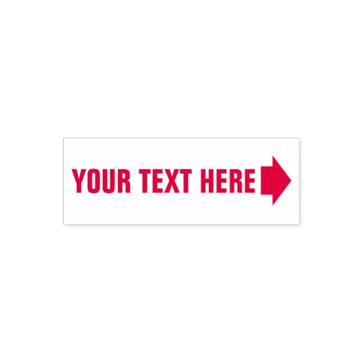 Tampon Auto-encreur Texte avec flèche droite Timbre auto-encrage (Design)