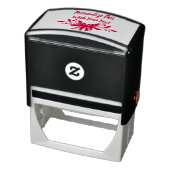 Tampon Auto-encreur Texte personnalisé Holly et Berry Noël (Produit)