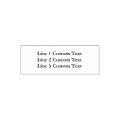 Tampon Auto-encreur Texte personnalisé traditionnel 3 lignes de série (Design)