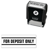 Tampon Auto-encreur Texte pour dépôt uniquement (En situation)