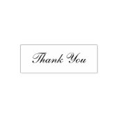 Tampon Auto-encreur Thank You Elegant Cursive Script Text Template (Design)