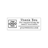 Tampon Auto-encreur Thank You Website Custom Business Logo (Design)