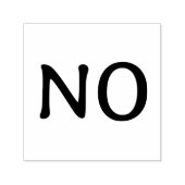 Tampon Auto-encreur The Word No Funny Minimalist Statement Text (Design)