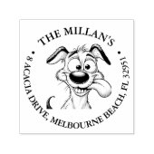 Tampon Auto-encreur thème amateur de chiot fou (Design)