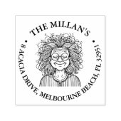 Tampon Auto-encreur thème amusant de grand-mère (Design)