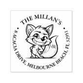 Tampon Auto-encreur Thème Cheeky fox (Design)