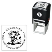 Tampon Auto-encreur Thème Cute Cow (En situation)