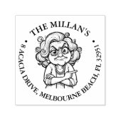 Tampon Auto-encreur Thème de Crazy Mom (Design)