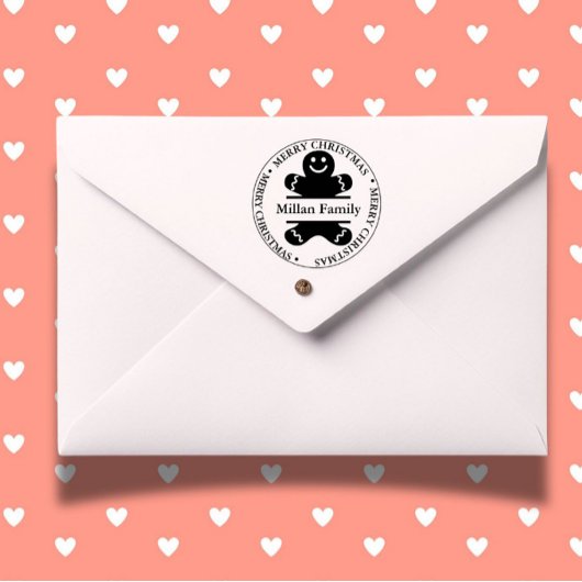 Tampon Auto-encreur Thème de l'homme Christmas Gingpain