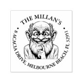 Tampon Auto-encreur Thème Hilarious de Crazy Grand pa (Design)