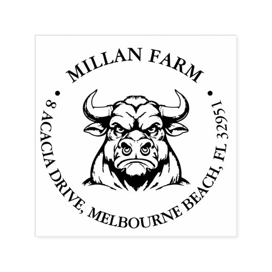 Tampon Auto-encreur Thème Jote Angus Bull (Design)