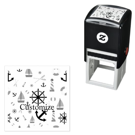 Tampon Auto-encreur Thème nautique Thunder_Cove (En situation)