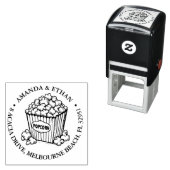 Tampon Auto-encreur Thème Snack Popcorn (En situation)