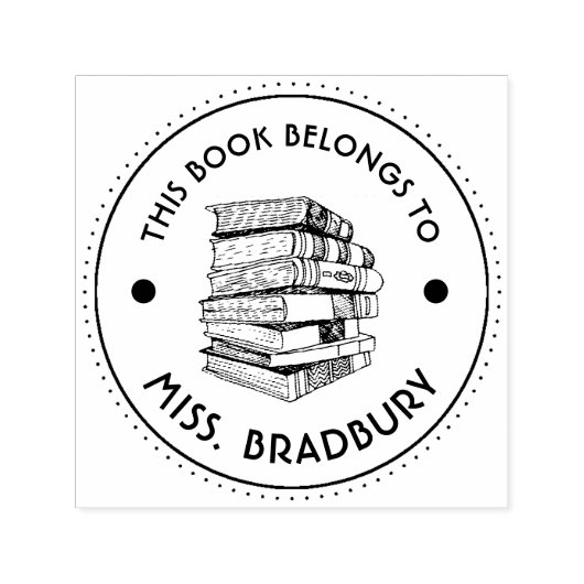 Tampon Auto-encreur This Book Belong (Design)