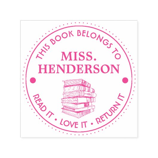 Tampon Auto-encreur This Book Belong (Design)