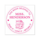 Tampon Auto-encreur This Book Belongs To Personalized (Design)
