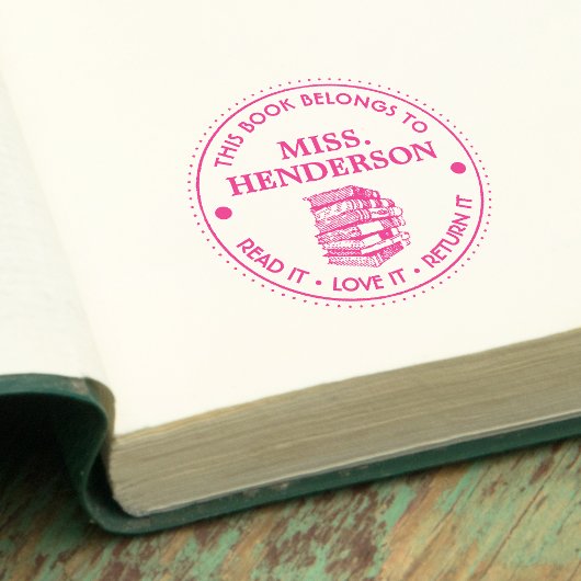 Tampon Auto-encreur This Book Belongs To Personalized