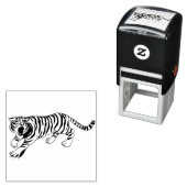 Tampon Auto-encreur tigre royal du bengale (En situation)