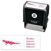 Tampon Auto-encreur Tigre salamandre (En situation)