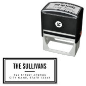 Tampon Auto-encreur Timbre auto-alimenté de l'adresse de retour modern (En situation)