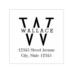 Tampon Auto-encreur Timbre auto-allumage de l'adresse de retour initia