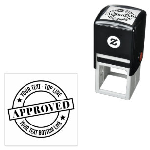 Tampon Auto-encreur Timbre auto-allumage Sceau d'approbation personnal
