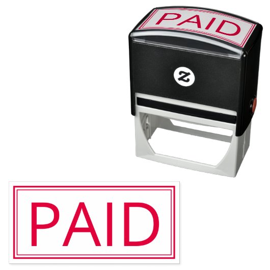 Tampon Auto-encreur Timbre auto-écriture Paiement payé par l'entrepris (En situation)