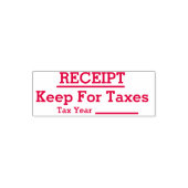 Tampon Auto-encreur Timbre auto-encaissable de réception aux fins fisc (Design)