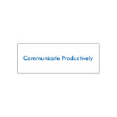 Tampon Auto-encreur Timbre auto-encastrable "Communiquer de façon prod (Design)