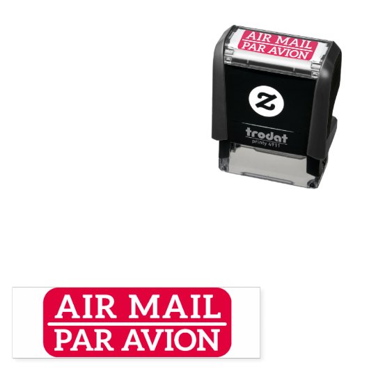 Tampon Auto-encreur Timbre auto-encastrable du courrier aérien (En situation)