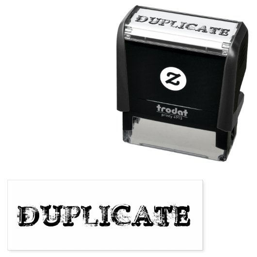 Tampon Auto-encreur Timbre auto-encastrable "en double" (En situation)