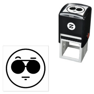 Tampon Auto-encreur Timbre auto-encastrable face cool