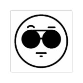 Tampon Auto-encreur Timbre auto-encastrable face cool (Design)