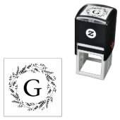 Tampon Auto-encreur Timbre auto-encastrable Monogramme de couronne rus (En situation)