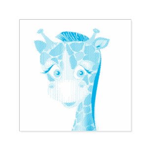 Tampon Auto-encreur Timbre auto-encastrable pour bébé Giraffe - Choisi