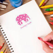 Tampon Auto-encreur Timbre auto-encastrable sur plaque éléphante perso