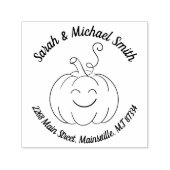 Tampon Auto-encreur Timbre auto-encastré citrouille Baby shower mignon (Design)