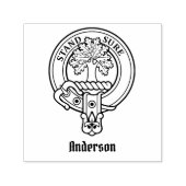 Tampon Auto-encreur Timbre auto-encastré Clan Anderson Crest (Design)