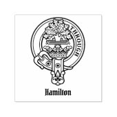 Tampon Auto-encreur Timbre auto-encastré Clan Hamilton Crest (Design)
