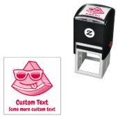 Tampon Auto-encreur Timbre auto-encastré de dessin de pastèque (En situation)