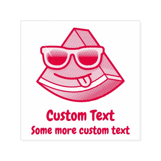 Tampon Auto-encreur Timbre auto-encastré de dessin de pastèque (Design)