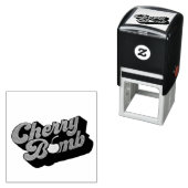 Tampon Auto-encreur Timbre auto-encastré de la bombe cerise (En situation)