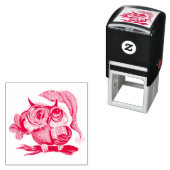 Tampon Auto-encreur Timbre auto-encastré de la chouette de Noël mignon (En situation)