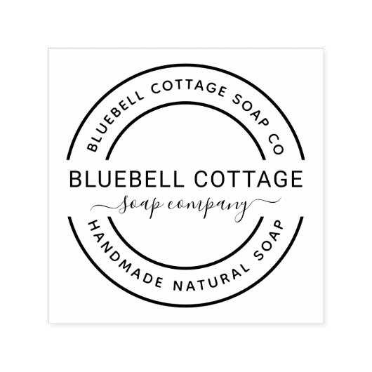 Tampon Auto-encreur Timbre auto-encastré de la société de savon person (Design)