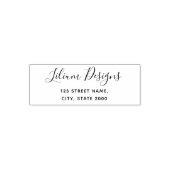 Tampon Auto-encreur Timbre auto-encastré de l'adresse de retour person (Design)