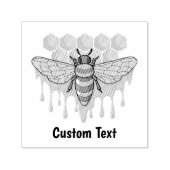 Tampon Auto-encreur Timbre auto-encastré des abeilles (Design)