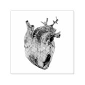 Tampon Auto-encreur Timbre auto-encastré des coeurs (Design)