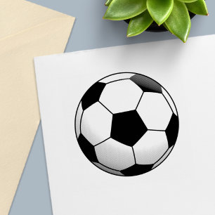 Tampon Auto-encreur Timbre auto-encastré du ballon de football de foot